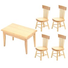 Mini House Supply Kitchen Playhouse Toy Wood Table Bedroom Accessories