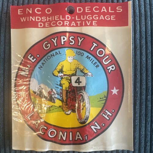 Laconia Motorcycle Week New England Gypsy Tour NH Biker Rally Post Vintage Enco