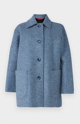   Max&Co by MAX MARA Magda Mantel Filz Wolle Wolle blau Mantel S Größe