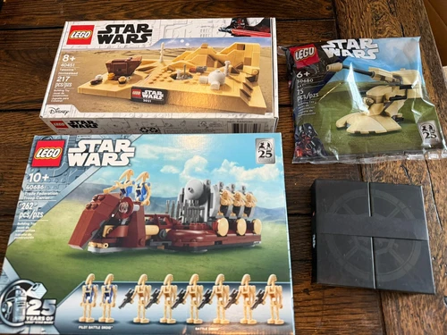 Lego Star Wars 40686 Troop Carrier , 40451 Tatooine Homestead, 30680 AAT & Coin