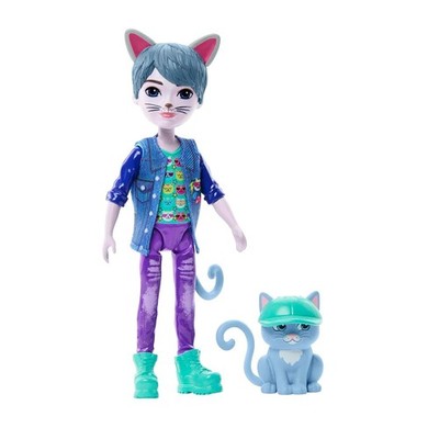 Enchantimals Glam Party - Cole Cat 6-inch Figure and Claw Cat - New/Sealed