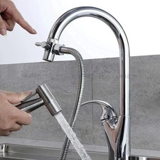 2-in-1 Brass Bidet Shower Head Diverter Valve Faucet Spout Taps T-Adapter