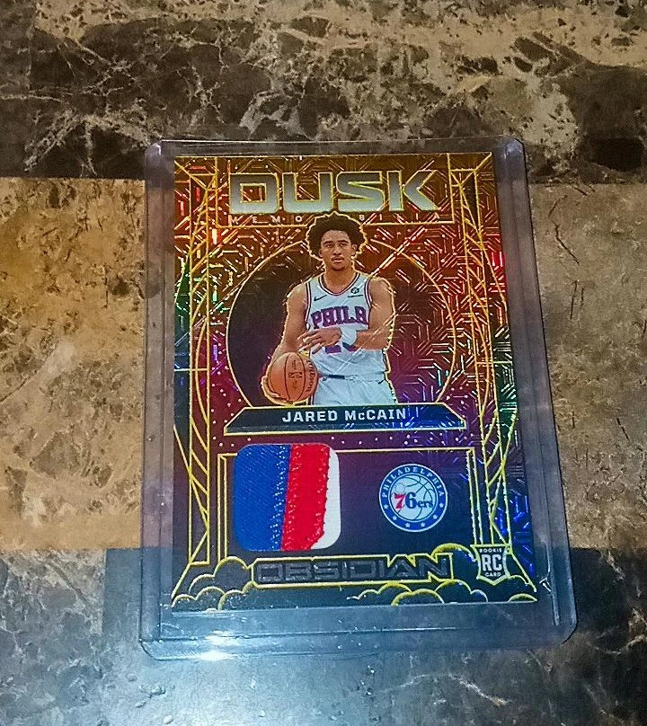 2024-25 Obsidian Jared McCain Dusk Memorabilia #DM-JMC Gold /10 Rc 3 Color 🔥ssp - Image 2 of 4