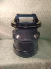 Vintage L.E. Smith Cobalt Blue Milk Can Canister/Cookie Jar w/lid