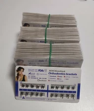 100 Sets Dental Metal Bracket MIM Monoblock Mini Roth 018 345 hooks Mesh Base