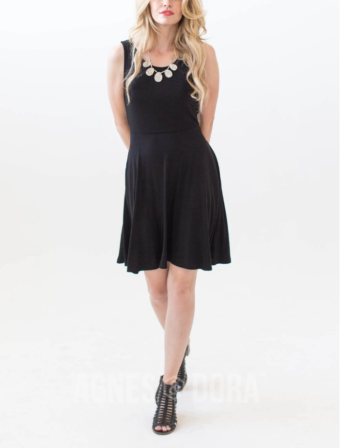 Agnes & Dora Fit & Flare Dress Black Agnes & Dora Fit & Flare Dress Black
