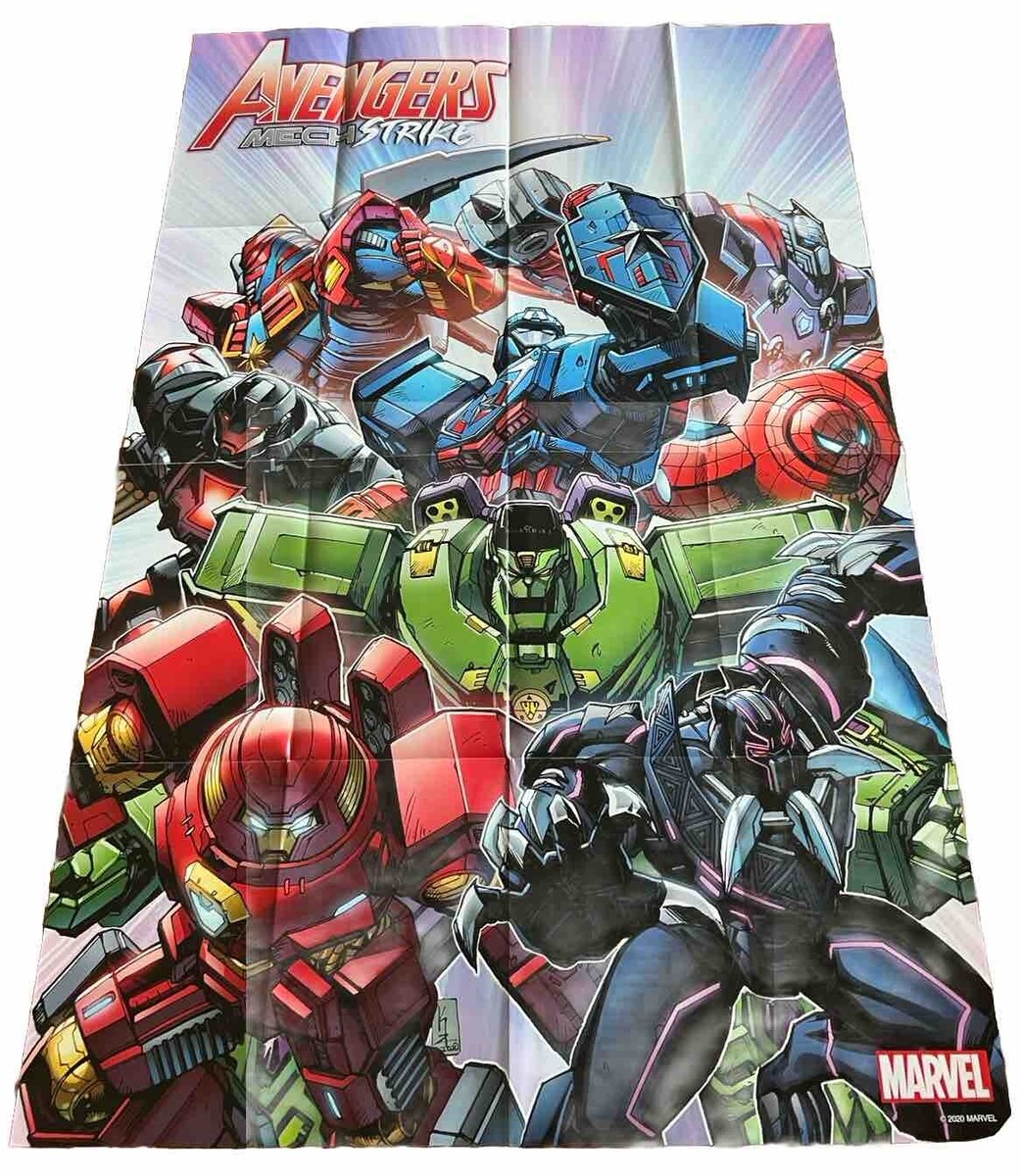 AVENGERS MECH STRIKE POSTER BY Kei Zama (NEW) 2x3Ft./MARVEL COMICS
