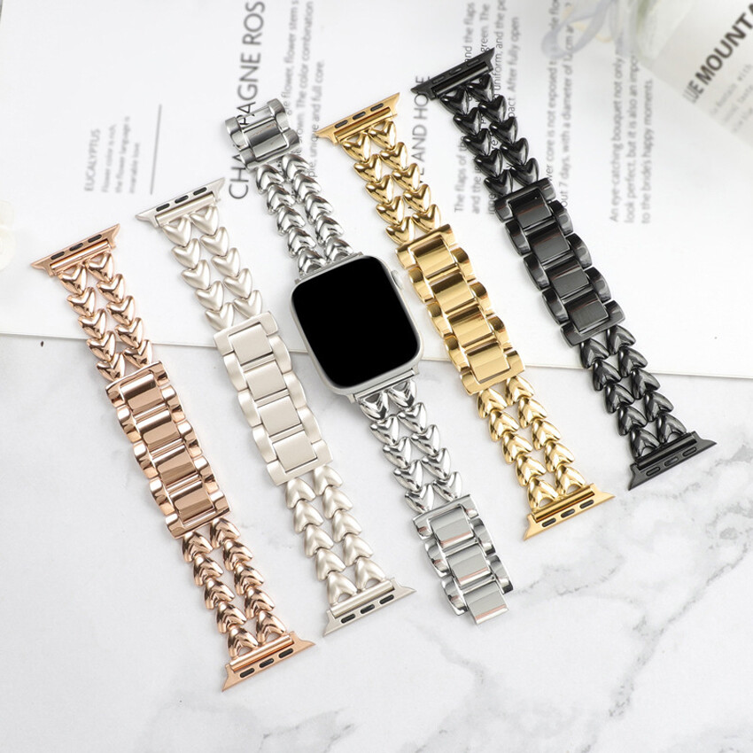 For Apple Watch Series Ultra2 9-1 SE Luxury Wrist Replacement Stainless Steel