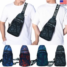 Mens Womens Fanny Packs Chest Sling Bag Cross Body Shoulder Backpack Sports Lot