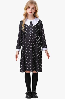 Girls Vintage Party Dress Rockabilly Retro Kids Age 8-9 Fancy