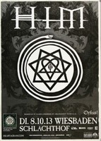 Him - Tears On Tape , Wiesbaden 2013 | Konzertplakat | Poster