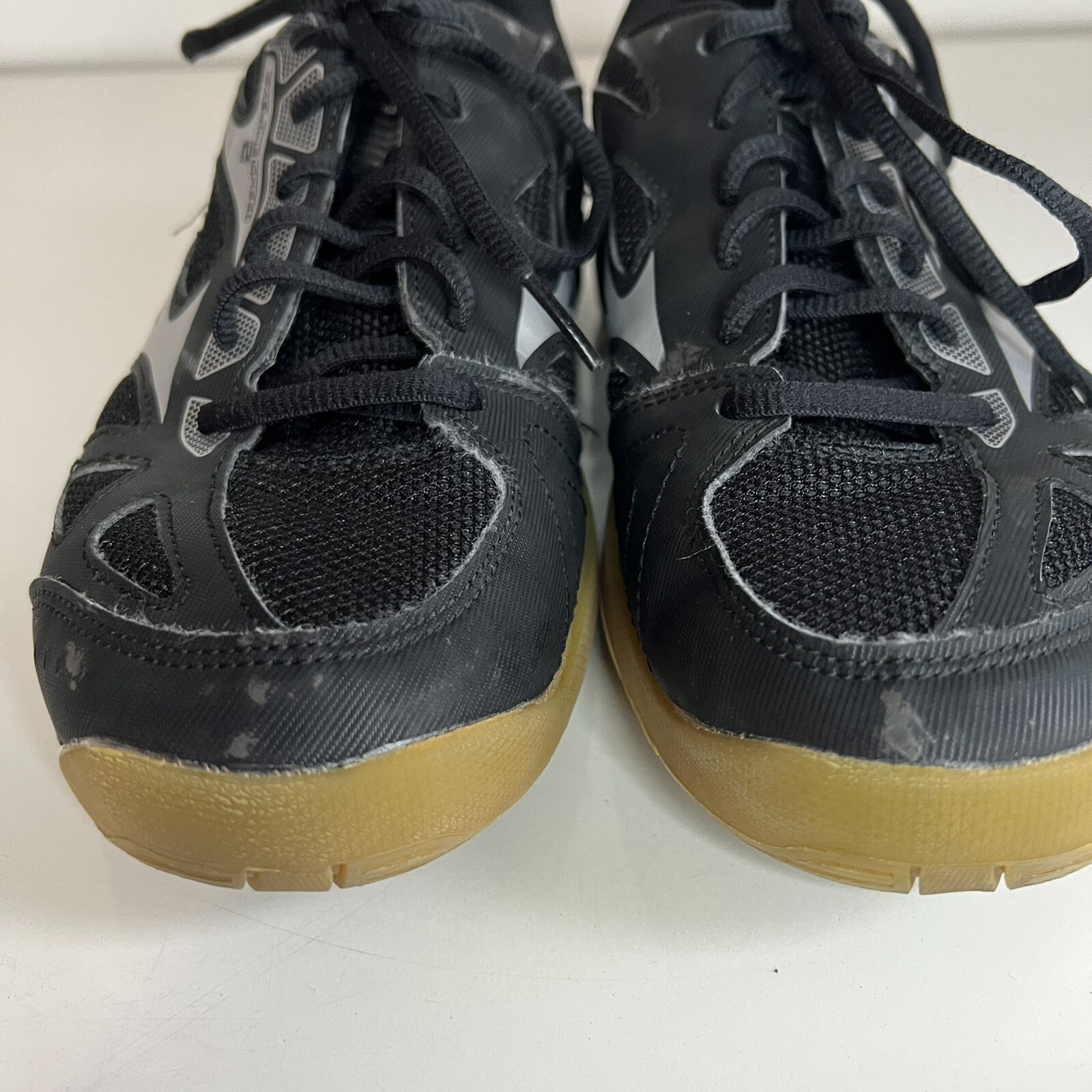 SAOLA Scarpa da pallavolo Mizuno Cyclone Speed 2 nero argento suola gomma donna taglia 9