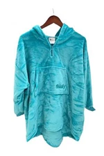 The Comfy Dream Lite Quarter-Zip Wearable Juniors Blanket Aqua