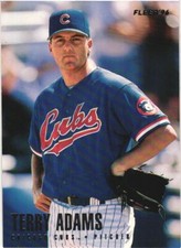 1996 Fleer Chicago Cubs #1 Terry Adams Chicago Cubs