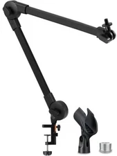 Microphone Boom Arm Mic Stand Adjustable Suspension Boom Scissor Arm Stand wi...