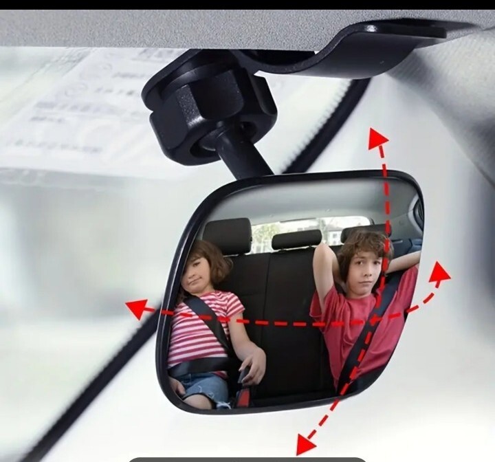 Car Interior Baby Child Watcher Safety Mirror with Clamp ABS