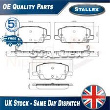 Fits Vauxhall Mokka 2012- 1.4 1.6 CDTi Brake Pads Set Front Stallex 42566753