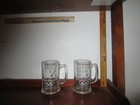 Pair of 1984 LOS ANGELES SUMMER OLYMPICS GLASS BEER MUGS — photo 2