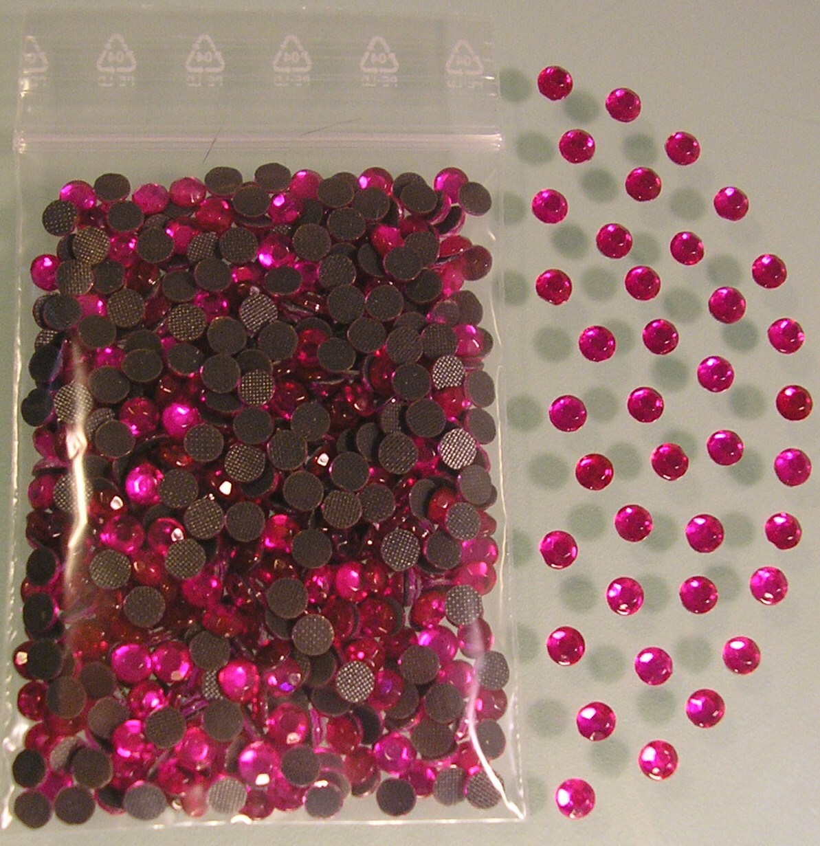 SS6 SS10 SS16 SS20 SS30 Strass Ferro Su Strass Vetro