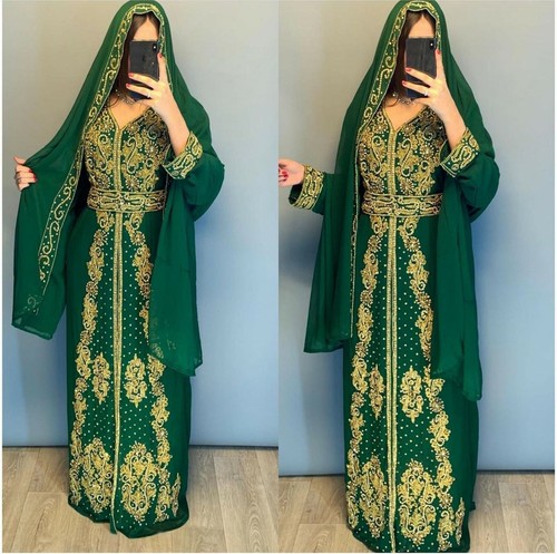 New jacket Islamic Moroccan Dubai wedding kaftan party Wear dress MS 709 - 第 1/4 張圖片