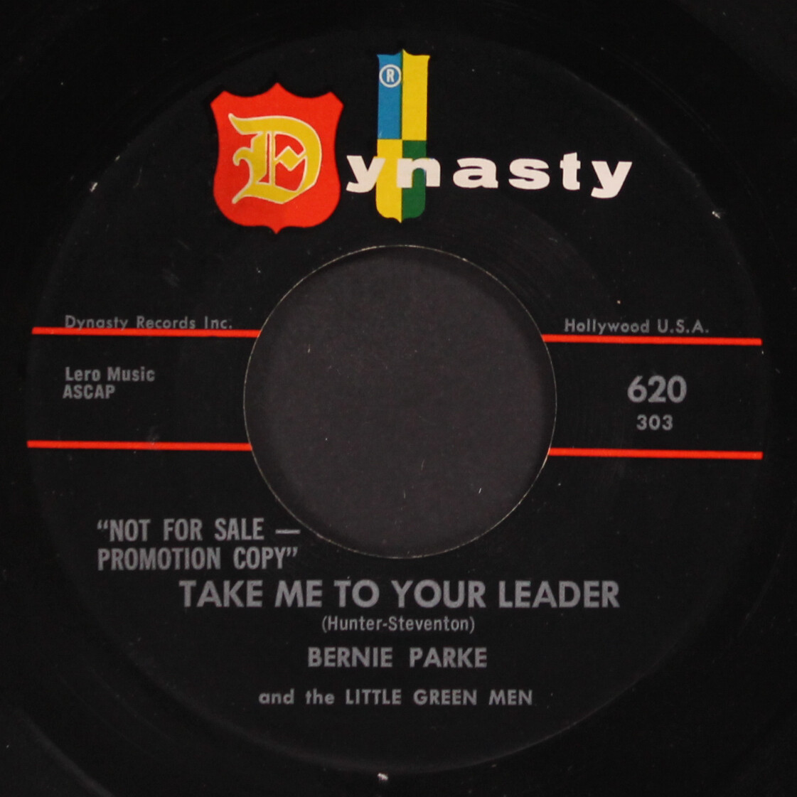 BERNIE PARKE: take me to your leader / mexico DYNASTY 7" Single 45 RPM