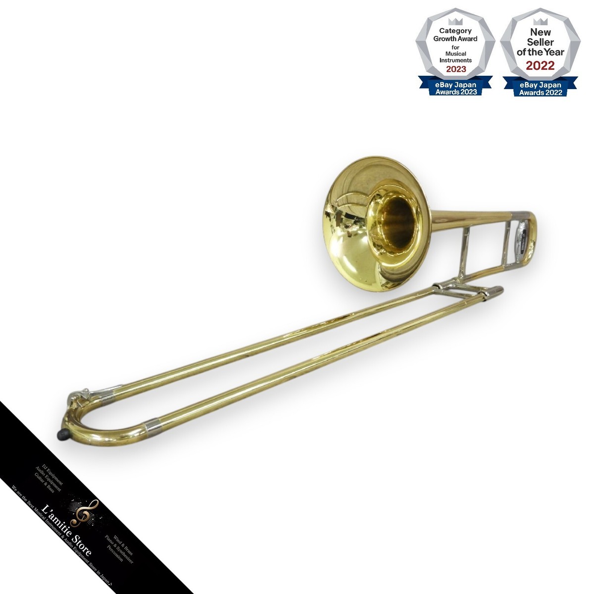 YAMAHA YSL-645 Tenor Trombone Japan YSL645 Hard Case Yellow YAMAHA YSL-645 Tenor Trombone Japan YSL645 Hard Case Yellow