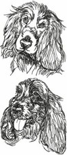English Cocker Spaniel Personalized Embroidered Gray Fleece Stadium Blanket Gift