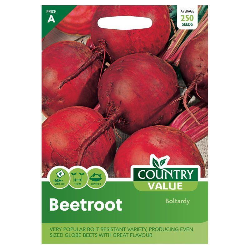 Country Value Beetroot Boltardy Grow Your Own Garden Vegetables Seeds Packet