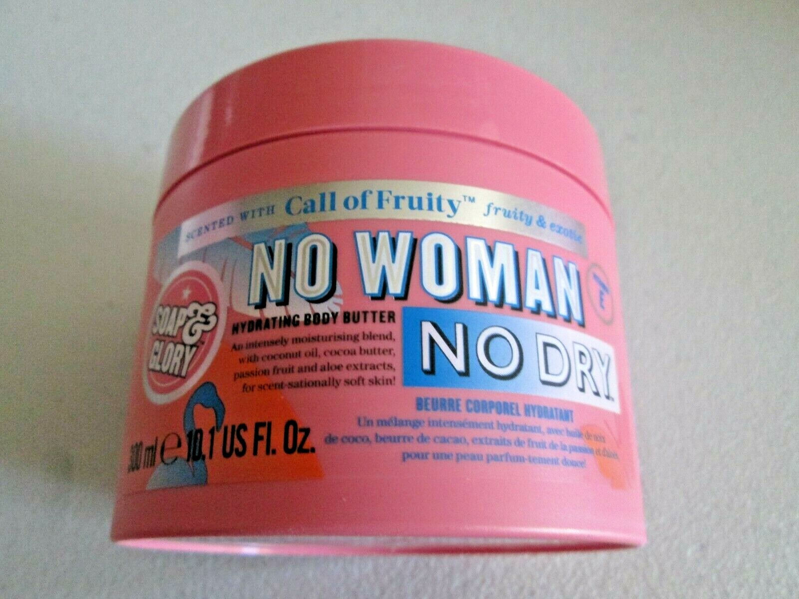 2 x 10.l Oz New Soap And Glory Call of Fruity NO WOMAN NO DRY Fruity Body Butter