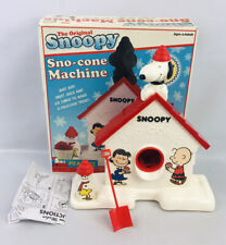 Original Snoopy Sno-cone Machine Ice Maker Sababa Toys 2007 Snow Peanuts for sale online 