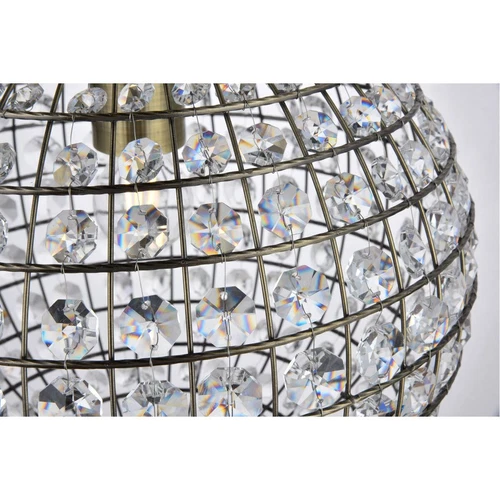 Pendant Crystal Chandelier Antique Bronze Light Kitchen Dining Room Lighting - Picture 6 of 8