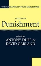 A Reader on Punishment (Oxford Readings in Socio-Leg... 9780198763536 by Unknown