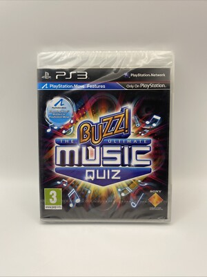 Buzz! The Ultimate Music Quiz - Ps3 - Brandneu Versiegelt - Schneller Kostenloser Versand