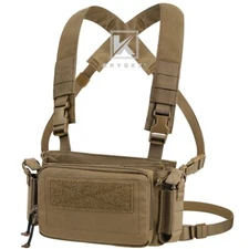 KRYDEX Tactical D3CRM Chest Rig 5.56 7.62 Rifle Pistol Mag Pouch Placard Coyote