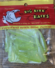 Big BiteBaits 2CMNR20 Curly Tail Snot Rocket-1pk of 10pcs-NEW-SHIPS N 24 HOURS
