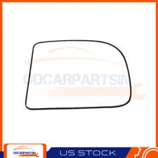 View Flat Mirror Glass Fits FORD F250/F350 SUPER DUTY 99-21 Left Side LH w/Base