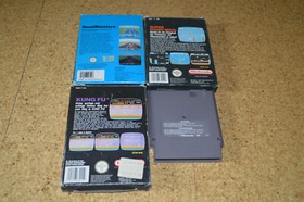 4 x Nintendo NES Spiele OVP Super Mario Bros / Kung Fu / Road Blasters / Soccer