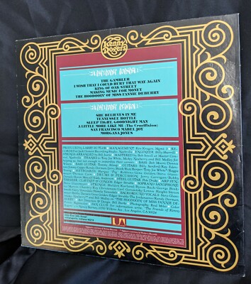 Kenny Rogers The Gambler poker R 142854 A UA-LA934- LP Album