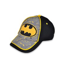 Baseball Cap - Batman - Black/Gray/Yellow Adjustable Kids Boys