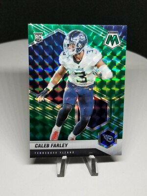 2021 Panini Mosaic CALEB FARLEY Green Prizm Rookie RC #345