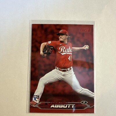 2024 Topps Stadium Club Andrew Abbott Red Parallel Rookie Card #53