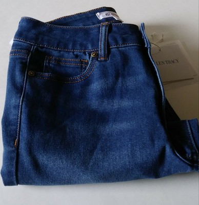 Mid-Rise Fluid Denim Skinny Jeans Size 