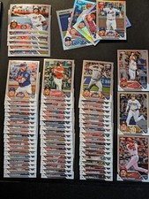 2023 Topps Chrome Baseball Veteran Lot of 65 Base Cards + 5 Refractors No Rookie