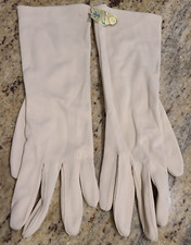 New Vintage Magic Motion Perfect Fit Kayser Beige Formal 10.5" Gloves One Size