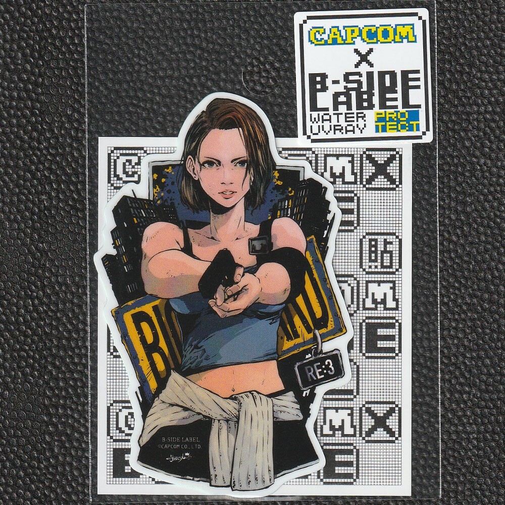 CAPCOM x B-Side Label Sticker BIOHAZARD RESIDENT EVIL Jill