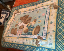 Daisy Kingdom Butterfly Bears Baby Quilt blanket