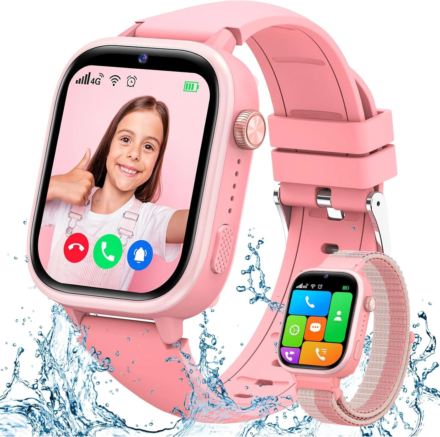 4G Smart Watch Kids IP68 Waterproof Smartwatch Children with GPS Phone Video