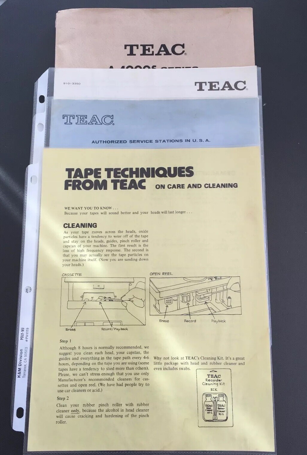 Teac CX-310 vintage audio equipment - eBay listing photo 3