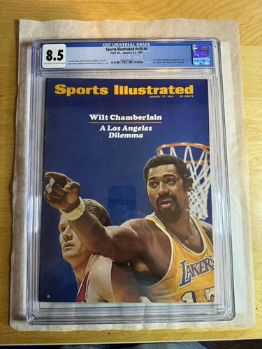 Wilt Chamberlain 1st Lakers Sports Illustrated CGC 8.5 Newsstand 1/27/1969