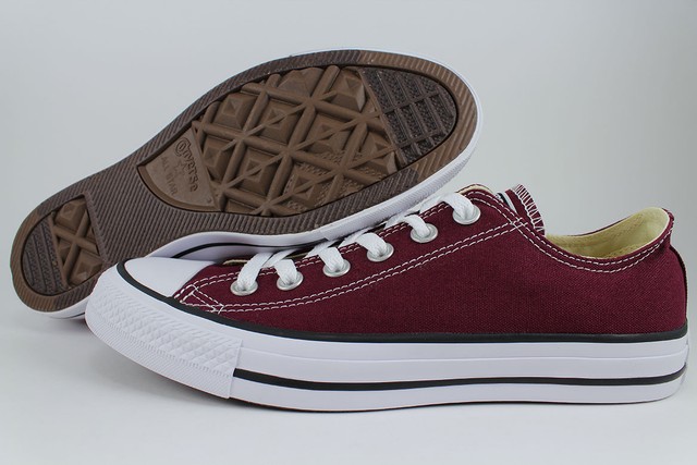 burgundy red converse